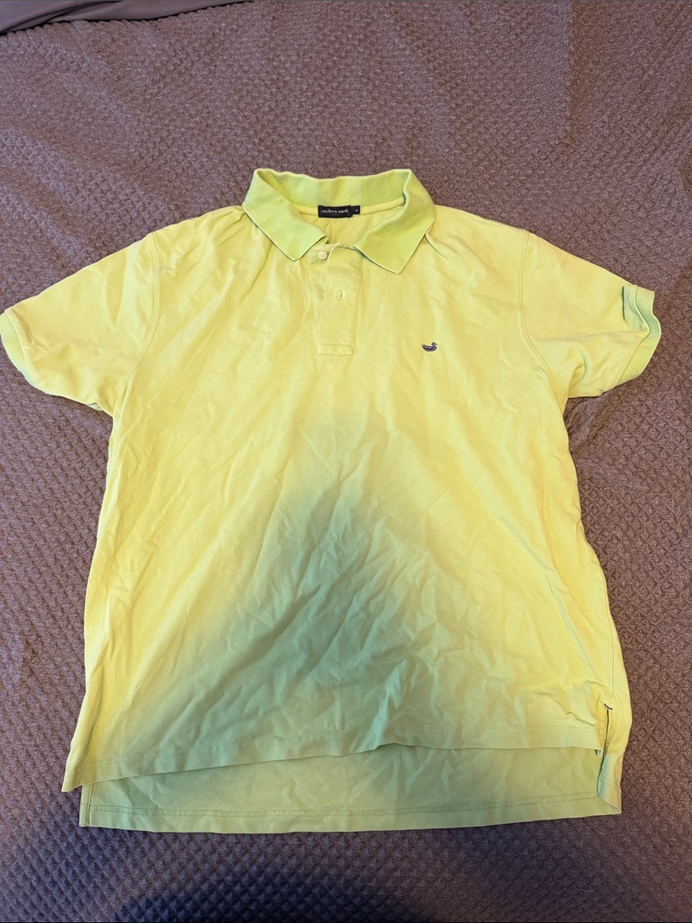 Southern Marsh Men’s Lime Green Polo with Waterfowl Logo